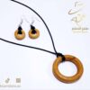⁦طقم نسائي من خيوط الجلد وتعليقات خشبيه⁩ - الصورة ⁦3⁩